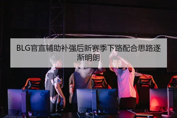 BLG官宣辅助补强后新赛季下路配合思路逐渐明朗